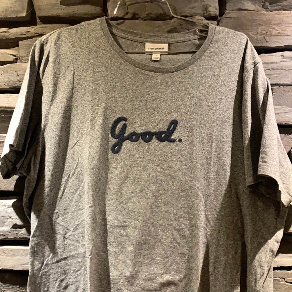 Frank & Oak grey soft organic cotton t-shirt